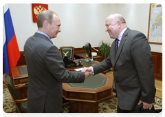 Prime Minister Vladimir Putin meeting with Valery Shantsev, governor of the Nizhny Novgorod Region