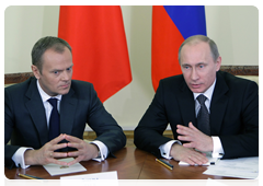 В.В.Путин и Д.Туск встретились с сопредседателями Группы по сложным вопросам истории российско-польских отношений