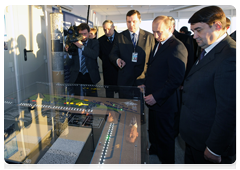 Председатель Правительства России В.В.Путин ознакомился с ходом реконструкции новосибирского аэропорта Толмачево