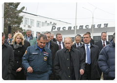 Prime Minister Vladimir Putin arrives in the Kemerovo Region following the May 8 accident at the Raspadskaya mine