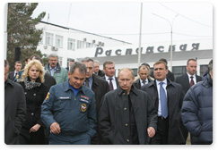 Председатель Правительства Российской Федерации В.В.Путин прибыл в Кемеровскую область, где 8 мая произошла авария на шахте «Распадская»
