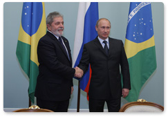 Председатель Правительства Российской Федерации В.В.Путин встретился с президентом Бразилии Л.И.Лулой да Силвой
