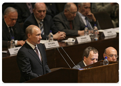 Председатель Правительства Российской Федерации В.В.Путин выступил на Общем собрании Российской академии наук