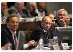 Prime Minister Vladimir Putin attending the General Meeting of the Russian Academy of Sciences