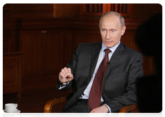 Председатель Правительства Российской Федерации В.В.Путин дал интервью Межгосударственной телерадиокомпании «МИР»