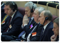 Председатель Правительства Российской Федерации В.В.Путин принял участие в Первом инновационном форуме Россия-ЕС