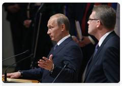 По итогам российско-финляндских межправительственных переговоров В.В.Путин и М.Ванханен провели совместную пресс-конференцию