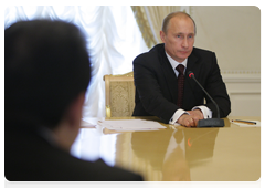 Председатель Правительства Российской Федерации В.В.Путин на заседании Высшего органа Таможенного союза Российской Федерации, Республики Беларусь и Республики Казахстан