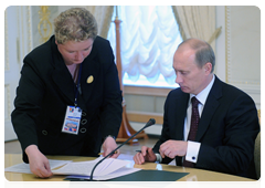 Prime Minister Vladimir Putin and Kazakh Prime Minister Karim Masimov signed the Agreement between the Russian Federation and the Republic of Kazakhstan on the Applicability of Treaties to the Formation of the Customs Union