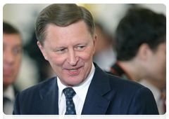 Deputy Prime Minister Sergei Ivanov at a gala event devoted to Russia Day