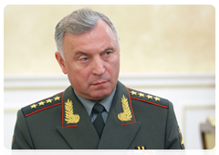 Chief of Staff of the Armed Forces and First Deputy Defence Minister Nikolai Makarov