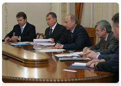 Prime Minister Vladimir Putin meeting with Chevron Chairman and CEO John Watson