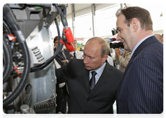Председатель Правительства Российской Федерации В.В.Путин посетил НПО «Сатурн» в городе Рыбинске Ярославской области