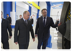 Председатель Правительства Российской Федерации В.В.Путин посетил НПО «Сатурн» в городе Рыбинске Ярославской области
