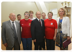 Prime Minister Vladimir Putin visiting the Moscow Cultural and Business Centre for Disabled People and familiarising himself with its work