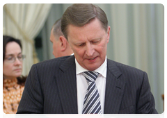 Deputy Prime Minister Sergei Ivanov before a meeting on federal budget spending on industry and transport for 2011-2013