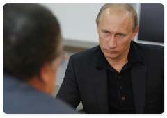 Председатель Правительства Российской Федерации В.В.Путин провел рабочую встречу с губернатором Кемеровской области А.Г.Тулеевым