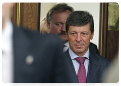 Deputy Prime Minister Dmitry Kozak at a meeting of the Government of the Russian Federation