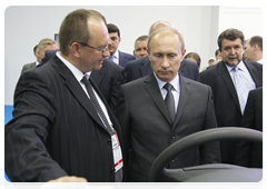 Prime Minister Vladimir Putin at the Engineering Technologies - 2010 international forum