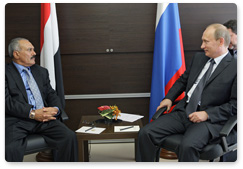 Председатель Правительства Российской Федерации В.В.Путин встретился с Президентом Йеменской Республики А.А.Салехом