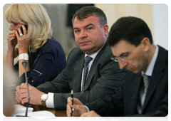 Minister of Telecommunications and Mass Media Igor Shchegolev, Defence Minister Anatoly Serdyukov and Healthcare and Social Development Minister Tatyana Golikova