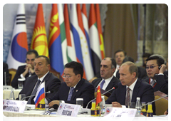 Prime Minister Vladimir Putin attending the third summit of the Conference on Interaction and Confidence-Building Measures in Asia in Istanbul, Turkey