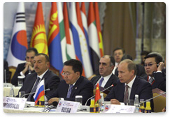 Председатель Правительства Российской Федерации В.В.Путин принял участие в заседании Саммита Совещания по взаимодействию и мерам доверия в Азии