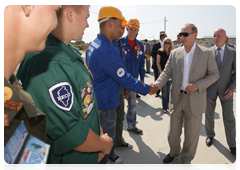 Prime Minister Vladimir Putin touring the construction sites of facilities for the 2014 Winter Olympics in Sochi