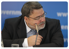 Head of the Federal Antimonopoly Service Igor Artemyev at a meeting in Volgograd of the Government Commission on Regional Development