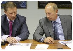 В РКК «Энергия» Председатель Правительства Российской Федерации В.В.Путин провел совещание с руководством космической отрасли