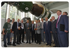 Председатель Правительства России В.В.Путин побеседовал с участниками исторической стыковки космических кораблей «Союз» и «Аполлон»