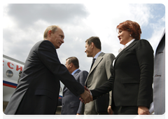 Председатель Правительства Российской Федерации В.В.Путин прибыл с рабочей поездкой в Тамбовскую область