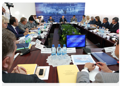 Prime Minister Vladimir Putin at a meeting of the Presidium of the Council on National Priority Projects in Tambov