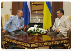 Председатель Правительства Российской Федерации В.В.Путин встретился с Президентом Украины В.Ф.Януковичем