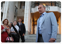 По завершении рабочего визита на Украину В.В.Путин ответил на вопросы журналистов