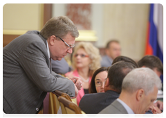Deputy Prime Minister – Finance Minister Alexei Kudrin at a Government meeting