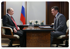 Prime Minister Vladimir Putin meeting with Stavropol Governor Valery Gayevsky