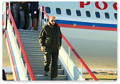 Председатель Правительства России В.В.Путин прибыл в Республику Саха (Якутия)