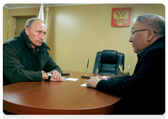 Prime Minister Vladimir Putin meeting with President of the Republic of Sakha (Yakutia) Yegor Borisov