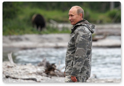 Председатель Правительства Российской Федерации В.В.Путин посетил Южно-Камчатский федеральный заказник
