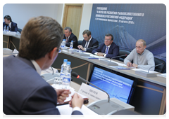 Prime Minister Vladimir Putin at the meeting on measures to advance Russia’s fishing industry