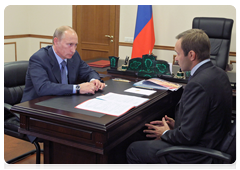 Председатель Правительства Российской Федерации В.В.Путин провёл рабочую встречу с губернатором Камчатского края А.А.Кузьмицким