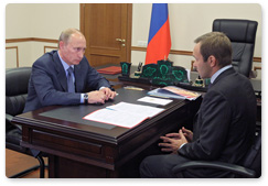 Председатель Правительства Российской Федерации В.В.Путин провёл рабочую встречу с губернатором Камчатского края А.А.Кузьмицким