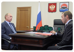 Prime Minister Vladimir Putin meeting with Kamchatka Territory Governor Alexei Kuzmitsky