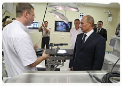 Председатель Правительства Российской Федерации В.В.Путин посетил новый федеральный центр сердечно-сосудистой хирургии в Хабаровске