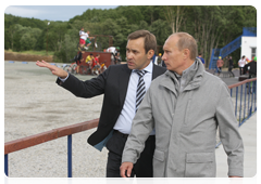 Председатель Правительства Российской Федерации В.В.Путин посетил биатлонный комплекс в г.Петропавловске-Камчатском