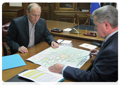 Председатель Правительства Российской Федерации В.В.Путин провел рабочую встречу с губернатором Московской области Б.В.Громовым