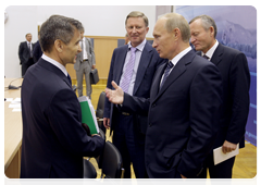Prime Minister Vladimir Putin, Deputy Prime Minister Sergei Ivanov, Minister of the Interior Rashid Nurgaliyev and Governor of the Trans-Baikal Territory Ravil Geniatulin