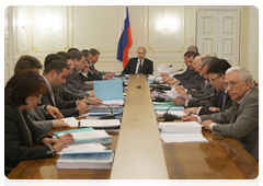 Председатель Правительства Российской Федерации В.В.Путин провел заседание Правительственной комиссии по контролю за осуществлением иностранных инвестиций в Российской Федерации