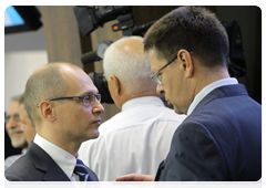 Sergei Kiriyenko, head of the Rosatom state corporation, at a meeting on state regulation of the microelectronics market